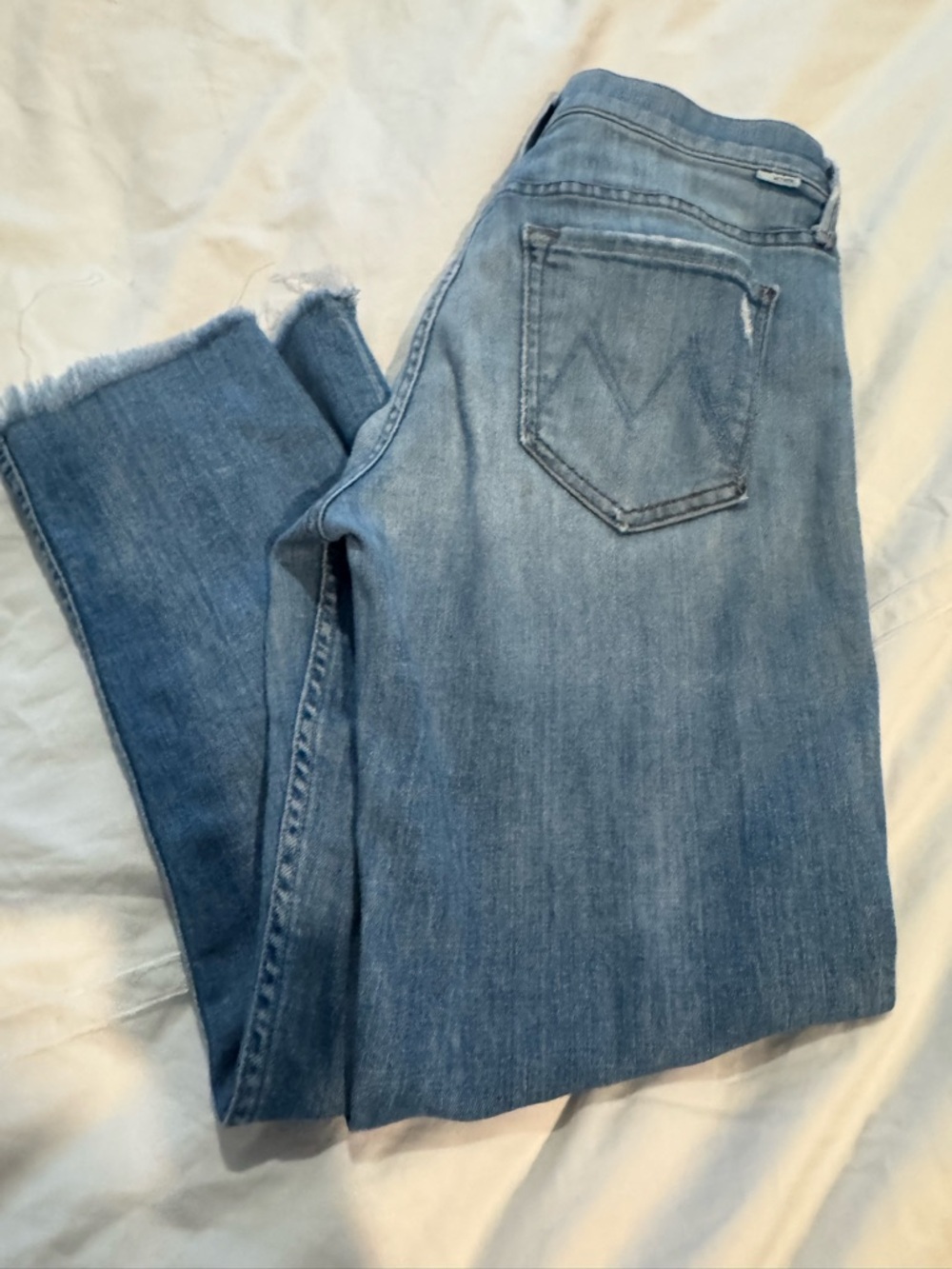 MOTHER Women's the Dropout Fray Jeans size 26